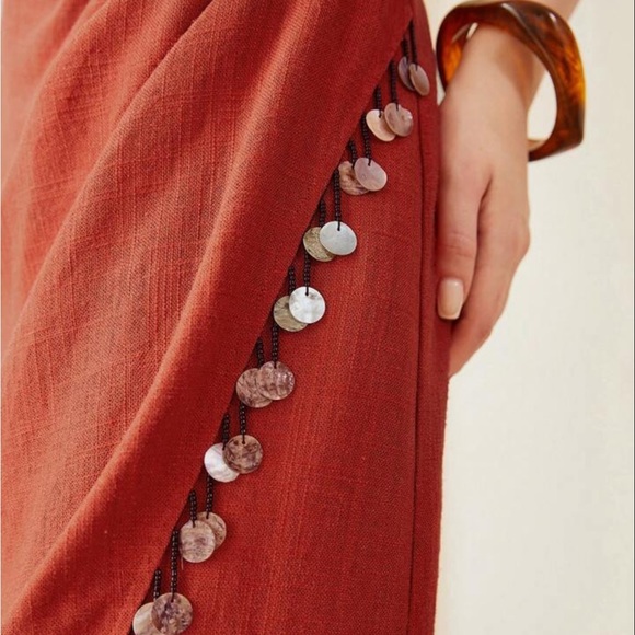 MOTF PREMIUM ONE SHOULDER SHELL FRINGE DRESS - Picture 2 of 8